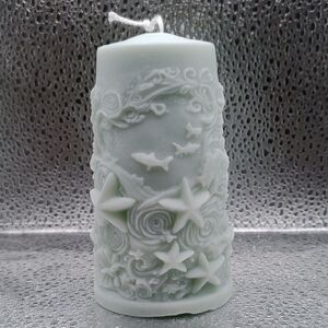 BaRich Candle For Life 💕 Ocean-Inspired White Candle